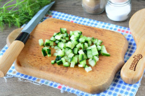 Крабовый салат с кускусом - фото шаг 4