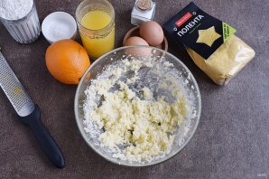 Апельсиновый кекс с полентой "Bravolli" - фото шаг 2