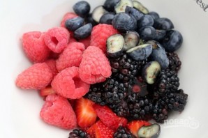 Десерт с фруктами и сливками - фото шаг 1
