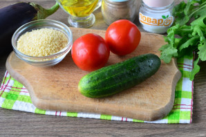 Салат с рукколой и кускусом - фото шаг 1