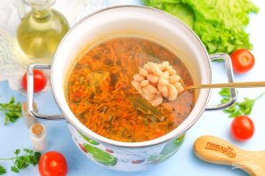 Постный суп с фасолью - фото шаг 6