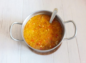 Венгерский суп с фасолью - фото шаг 10