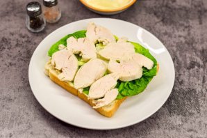 Клубный сэндвич с курицей - фото шаг 4