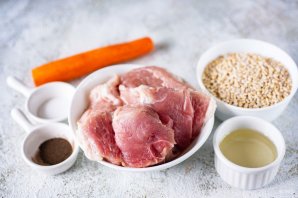 Перловка с мясом - фото шаг 1