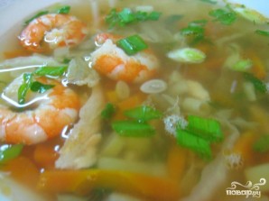 Суп из семги с креветками - фото шаг 6