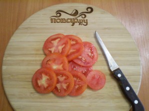 Баклажаны жареные с помидорами и луком - фото шаг 6