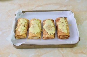 Блинчики с курицей и сыром - фото шаг 16