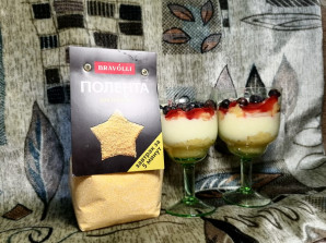 Десерт в стакане с полентой "Bravolli" - фото шаг 8