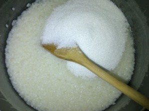 Рисовый пудинг с сахаром - фото шаг 3