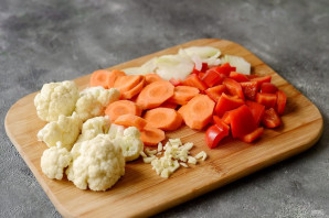 Тофу в духовке с овощами - фото шаг 3