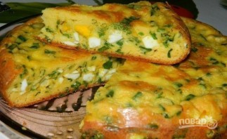 Пирог с яйцами и зеленым луком в мультиварке - фото шаг 6