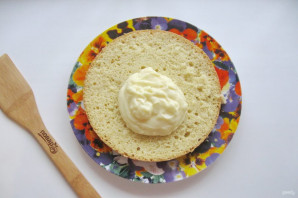 Бисквитный торт с кремом "Пломбир" - фото шаг 16