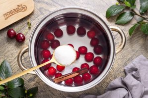 Летний компот из вишни - фото шаг 5