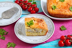 Пирог с палтусом - фото шаг 14