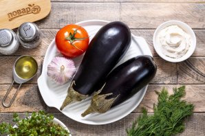 Слоеный баклажан - фото шаг 1