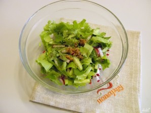 Салат из одуванчиков - фото шаг 4