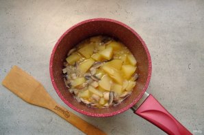 Суп-пюре на курином бульоне из шампиньонов - фото шаг 6