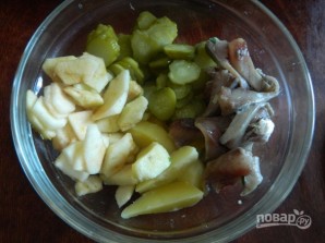 Салат с сельдью по-цёблицки - фото шаг 5