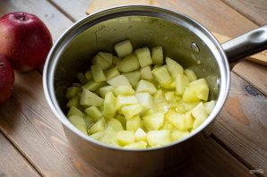 Насыпной пирог с яблоками без манки - фото шаг 6