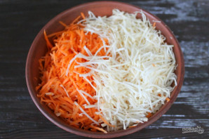 Сельдерей с морковью по-корейски - фото шаг 4