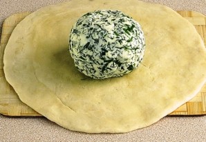 Осетинский пирог с творогом и сыром - фото шаг 3