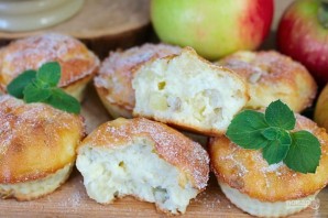 Творожные кексы с яблоками и семечками - фото шаг 9