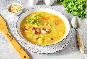 Гороховый суп с куриными желудками - фото шаг 10