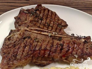 Стейк (T-Вone steak) - фото шаг 6