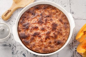 Шарлотка с тыквой - фото шаг 9