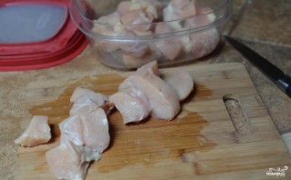 Куриные шашлычки в духовке - фото шаг 1