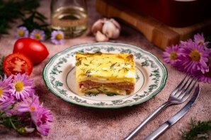 Фарш с картошкой в духовке