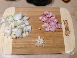 Жареная брокколи с фасолью и беконом - фото шаг 3