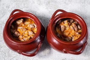 Каша с мясом в горшочке - фото шаг 11
