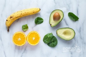 Смузи с фруктами и авокадо - фото шаг 1