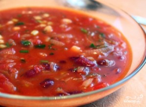 Постный суп с фасолью - фото шаг 8
