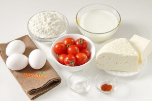 Киш с сыром и помидорами - фото шаг 1