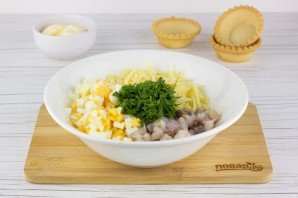 Закуска "Тарталетки с сельдью" на Новый год 2026 - фото шаг 2