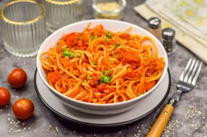 Спагетти "Четыре помидора" - фото шаг 9