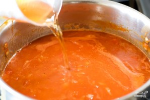 Томатный суп с фасолью - фото шаг 5