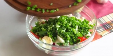 Салат с жареными кабачками - фото шаг 3