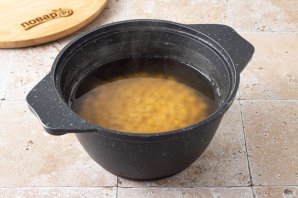 Вкусный гороховый суп без мяса - фото шаг 3