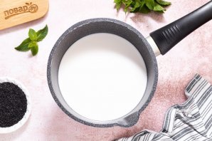 Панна котта с черным кунжутом - фото шаг 4