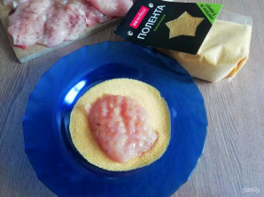 Куриное филе в панировке из поленты "Bravolli" - фото шаг 5