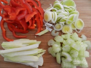 Фунчоза с овощами и мясом - фото шаг 1