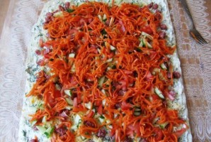 Рулет из лаваша с морковью и сыром - фото шаг 2