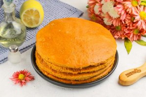 Заварной медовый торт - фото шаг 12