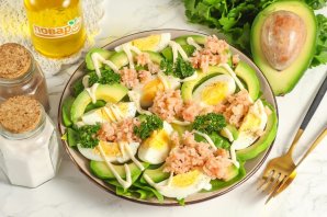 Салат с авокадо и мясом криля - фото шаг 6