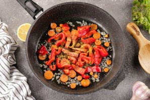 Жареный рис с морепродуктами - фото шаг 9