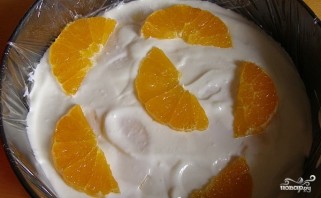 Творожный торт с желе и фруктами - фото шаг 9