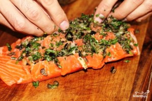 Филе лосося с оливками на пару - фото шаг 8
